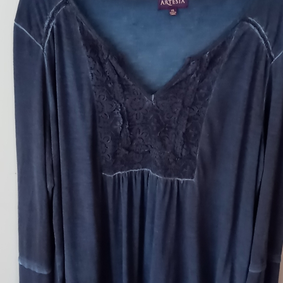Gorgeous Blue Lace Tunic - Picture 4 of 7